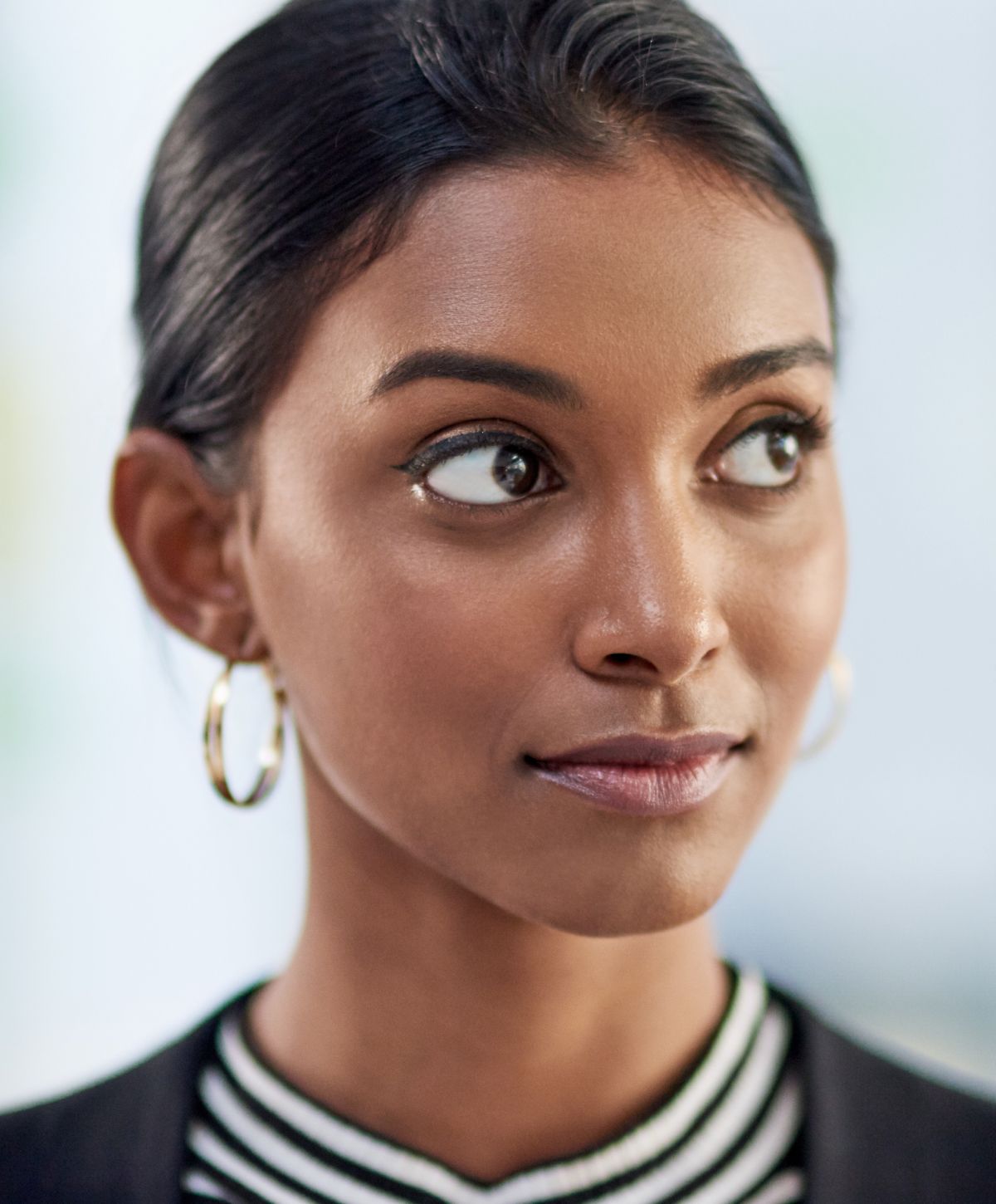 Close-up of a dermal filler model.