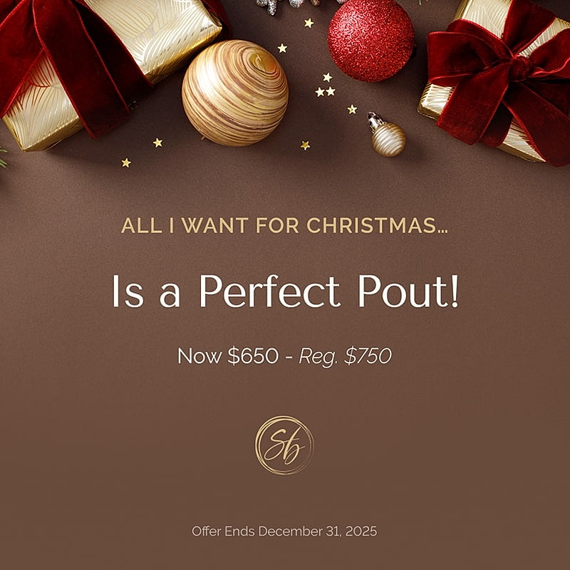 Christmas offer for a perfect pout treatment.